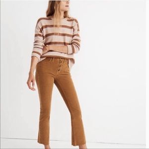 Madewell Cali Demi Boot Corduroy Pants| Size 28